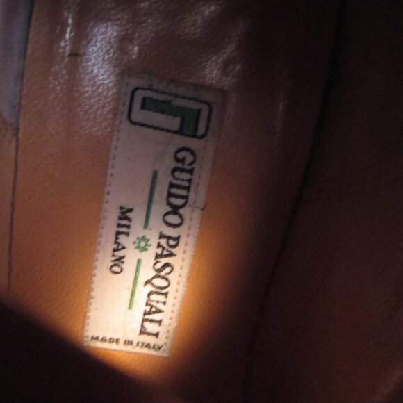 Vintage Guido Pasquali Milano Brown Suede Leather Over Knee boots size 8 - Picture 8 of 10